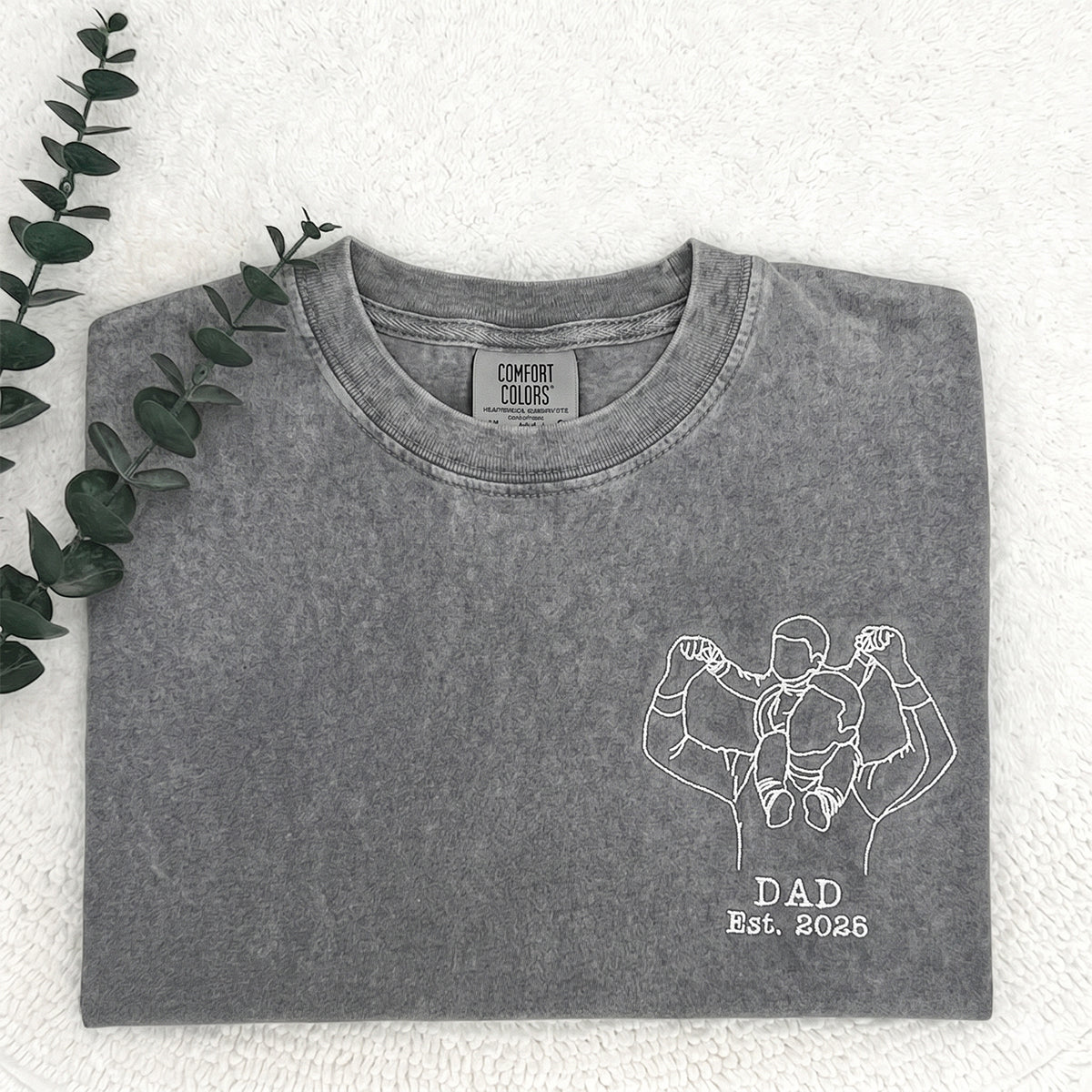 custom-embroidered-photo-portrait-line-art-washed-sweatshirt-fathers-day-gift