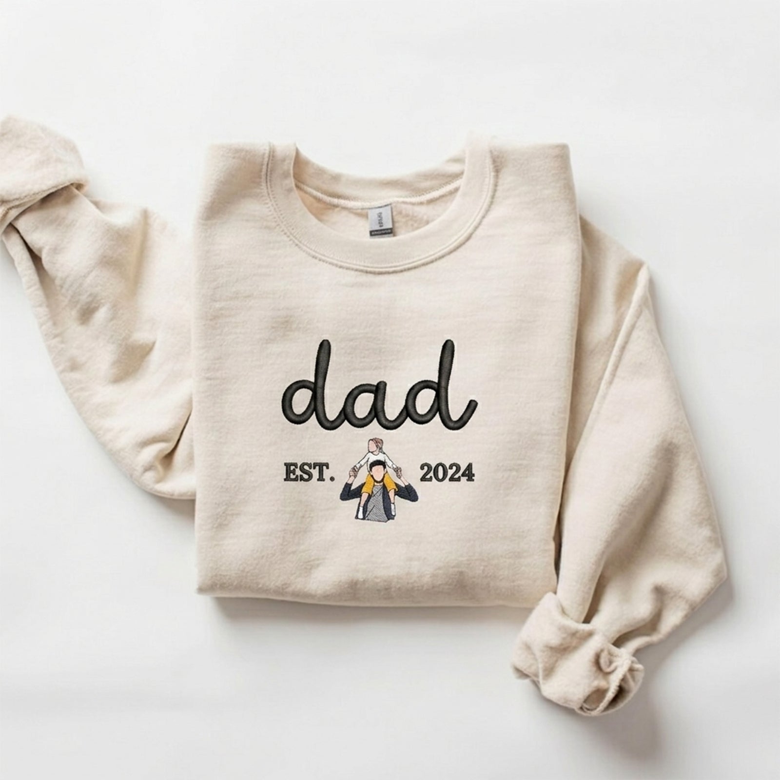 custom-dad-me-photo-embroidered-sweatshirt-fathers-day-gift
