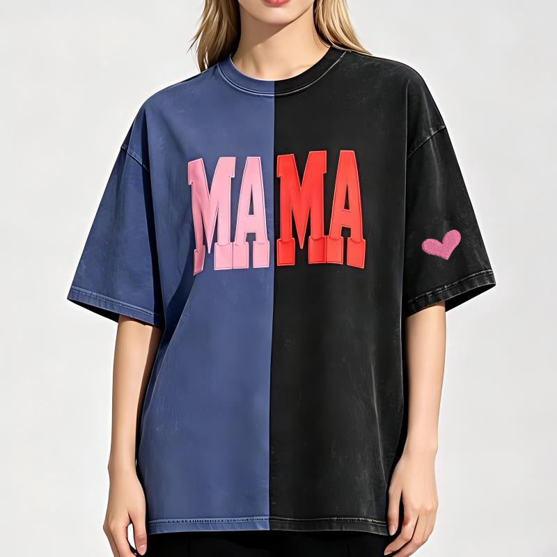 custom-fabric-applique-mama-two-tone-embroidered-vintage-washed-t-shirt-for-mothers-day