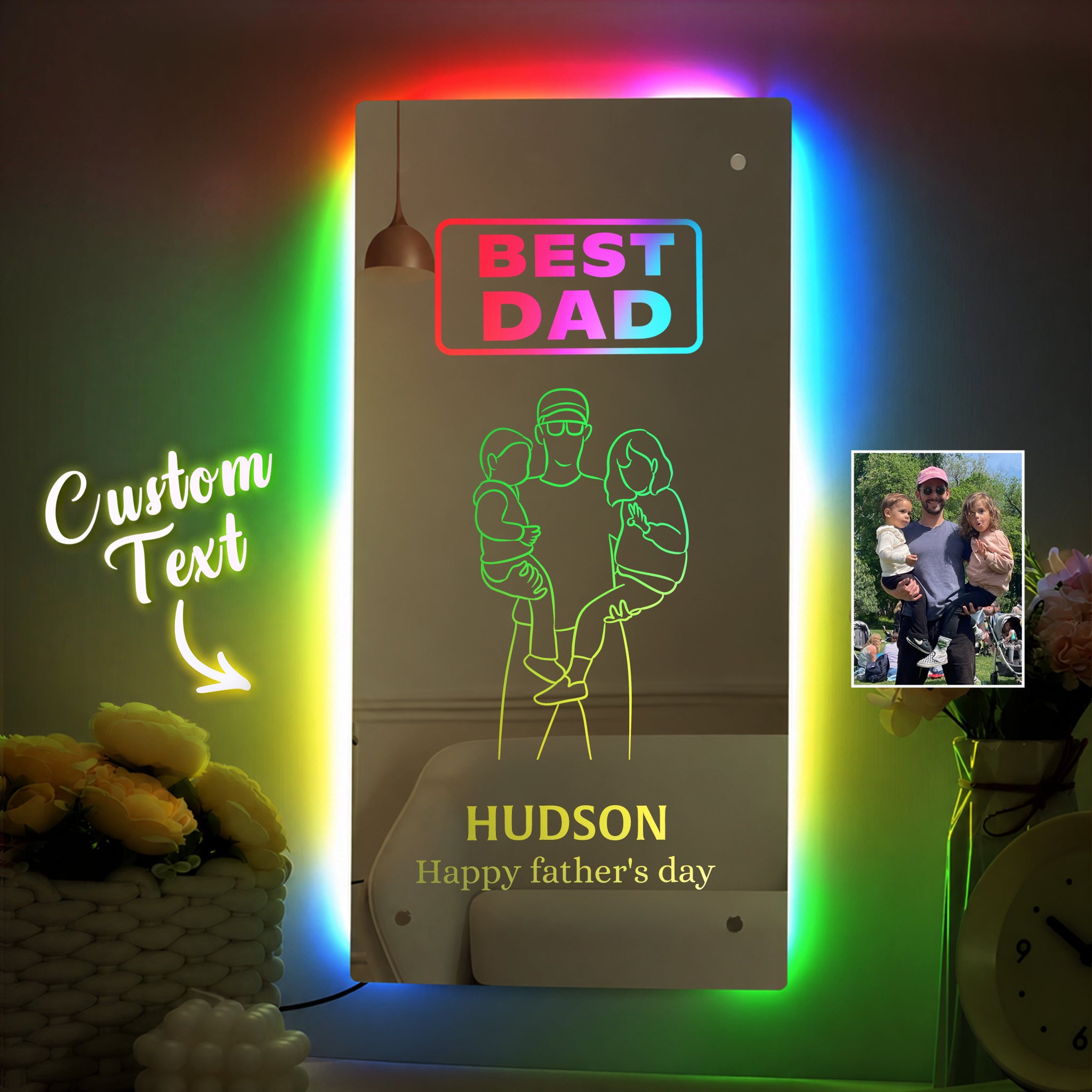 personalized-best-dad-led-mirror-light-with-photo-custom-fathers-day-gift-with-rgb-colorful-lighting