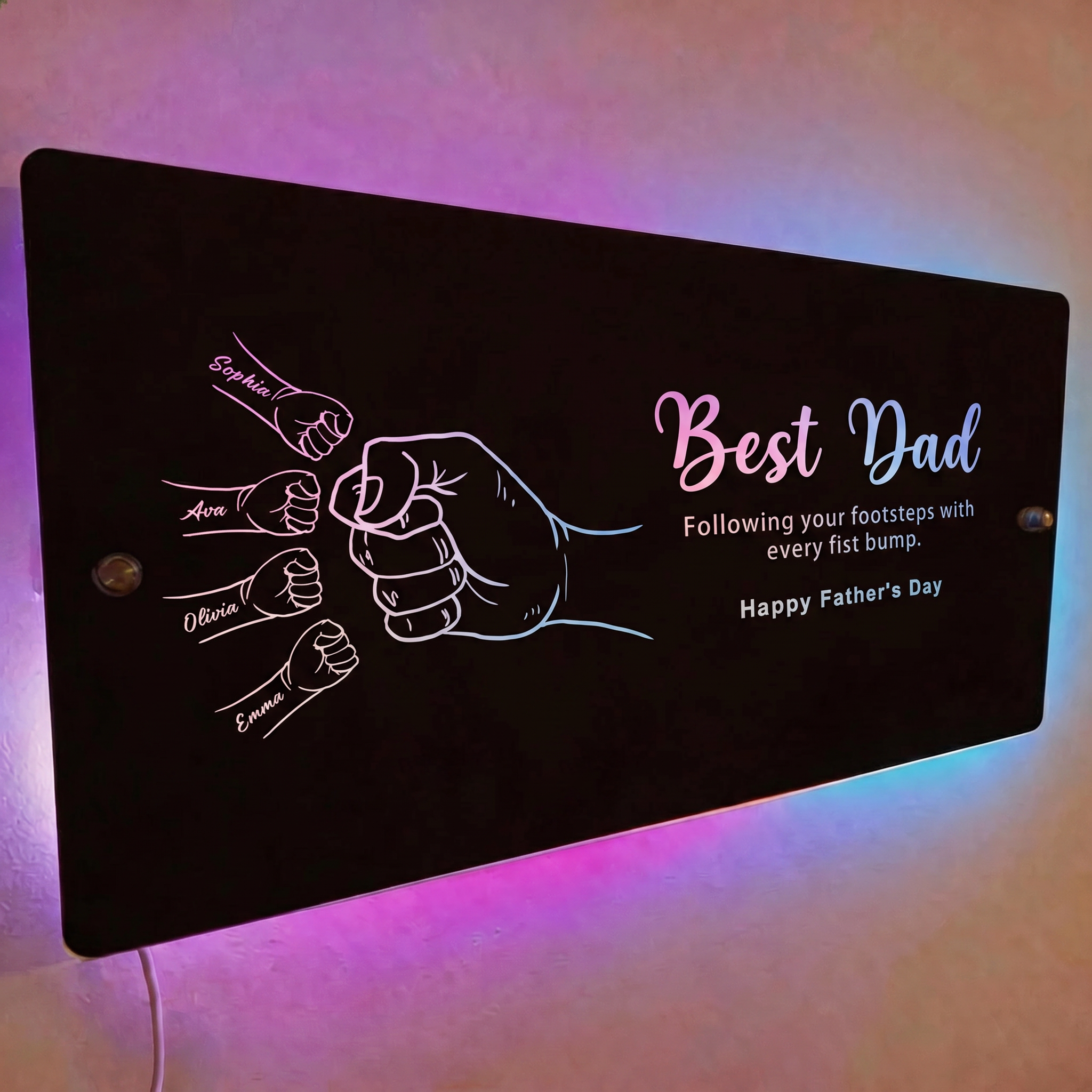 personalized-dad-kids-fist-bump-mirror-light-custom-father-s-day-gift