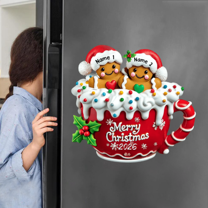 personalized-gingerbread-family-christmas-decal-custom-name-merry-christmas-mug-ornament-holiday-fridge-magnet-wall-sticker