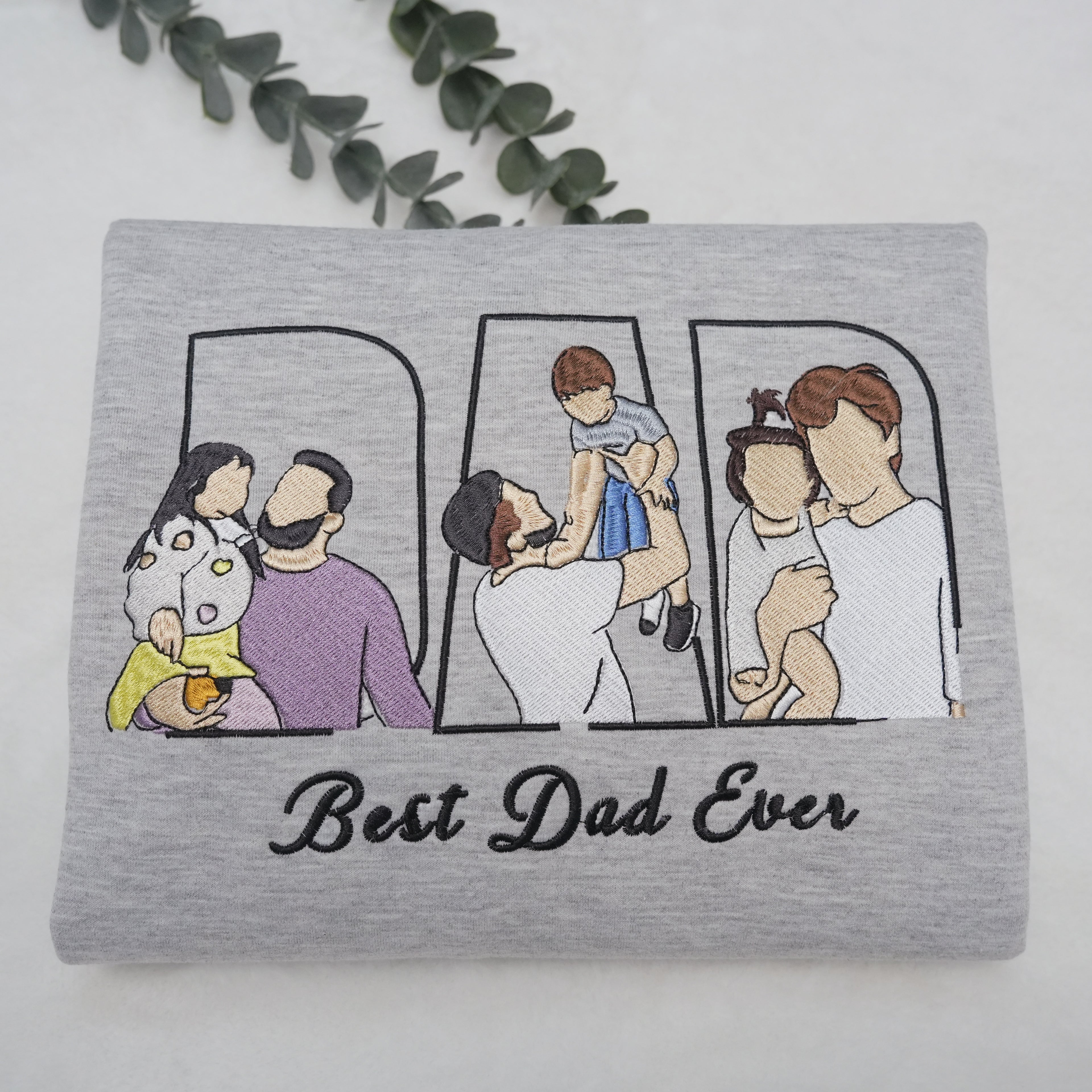 custom-photo-portrait-embroidery-sweatshirt-t-shirt-gift-for-dad-mom-family
