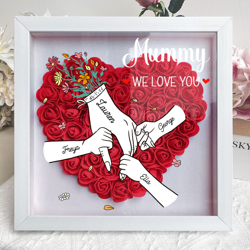 we-love-you-mummy-white-hand-holding-personalized-flower-shadow-box-mothers-day-gift