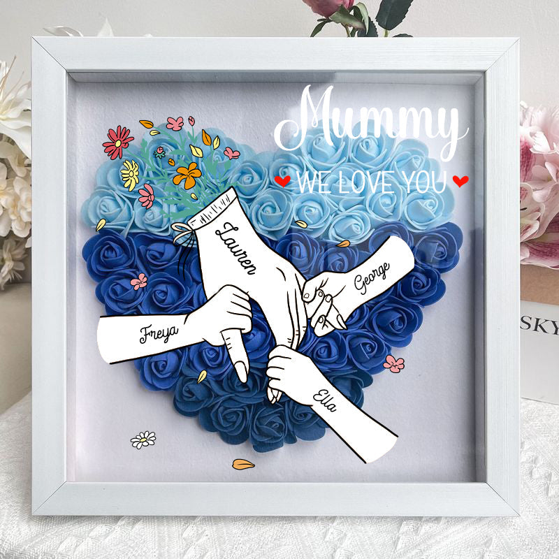 we-love-you-mummy-white-hand-holding-personalized-flower-shadow-box-mothers-day-gift