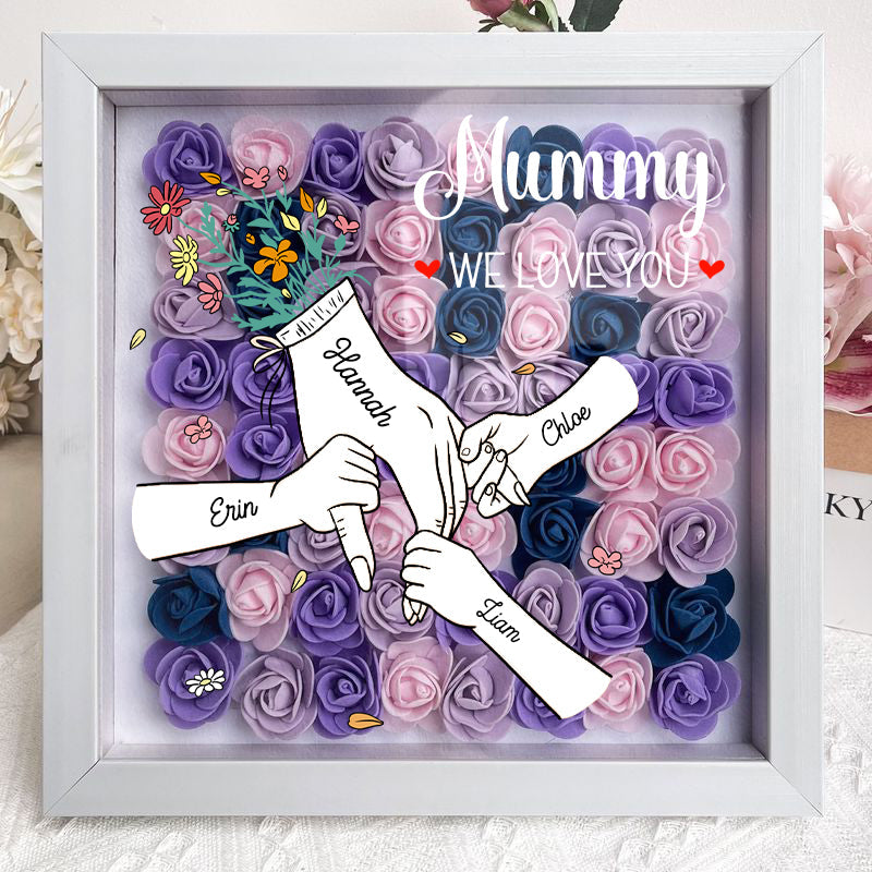 we-love-you-mummy-white-hand-holding-personalized-flower-shadow-box-mothers-day-gift