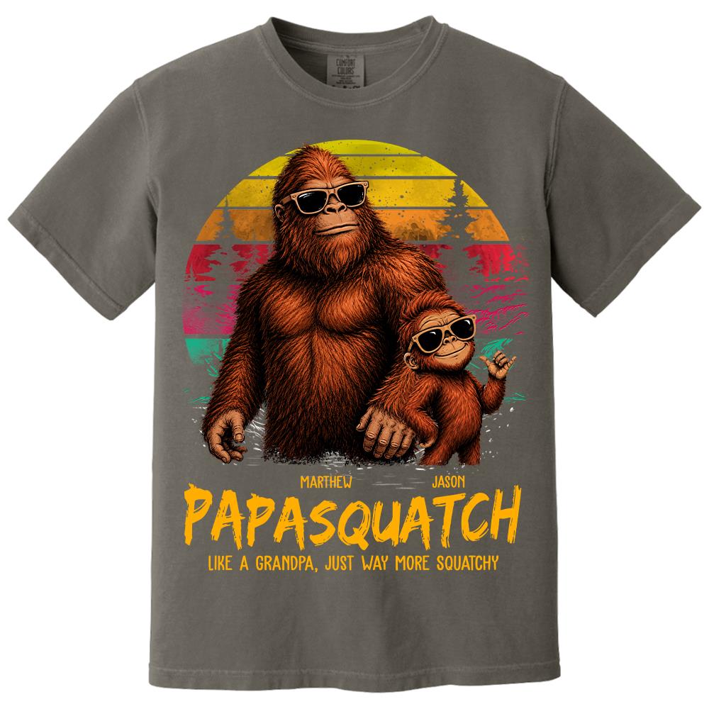 personalized-papasquatch-like-a-grandpa-just-way-more-squatchy-t-shirt-father-day-gifts-for-dad-funny-papa-cool-daddy-bigfoot-tee-vintage-style