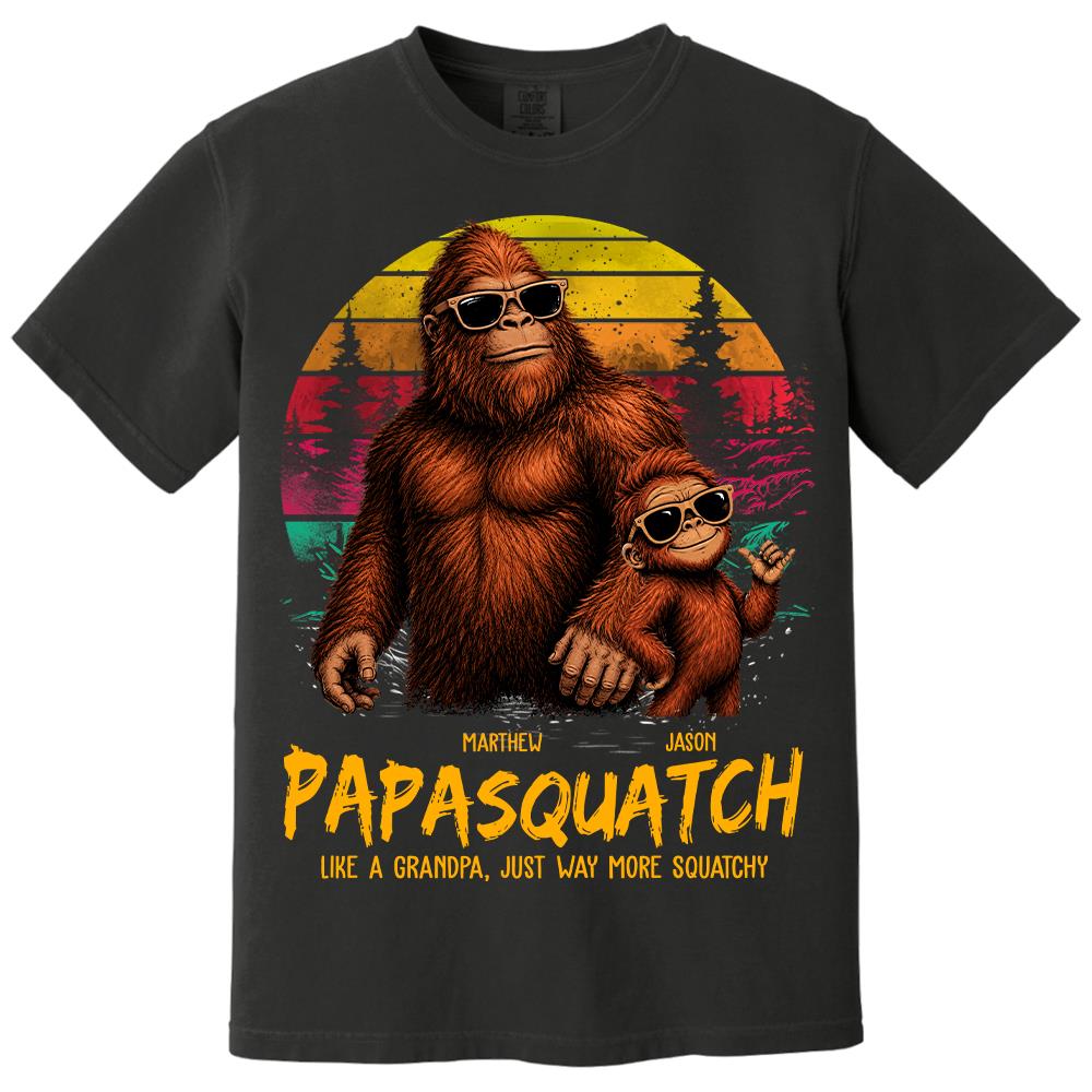 personalized-papasquatch-like-a-grandpa-just-way-more-squatchy-t-shirt-father-day-gifts-for-dad-funny-papa-cool-daddy-bigfoot-tee-vintage-style