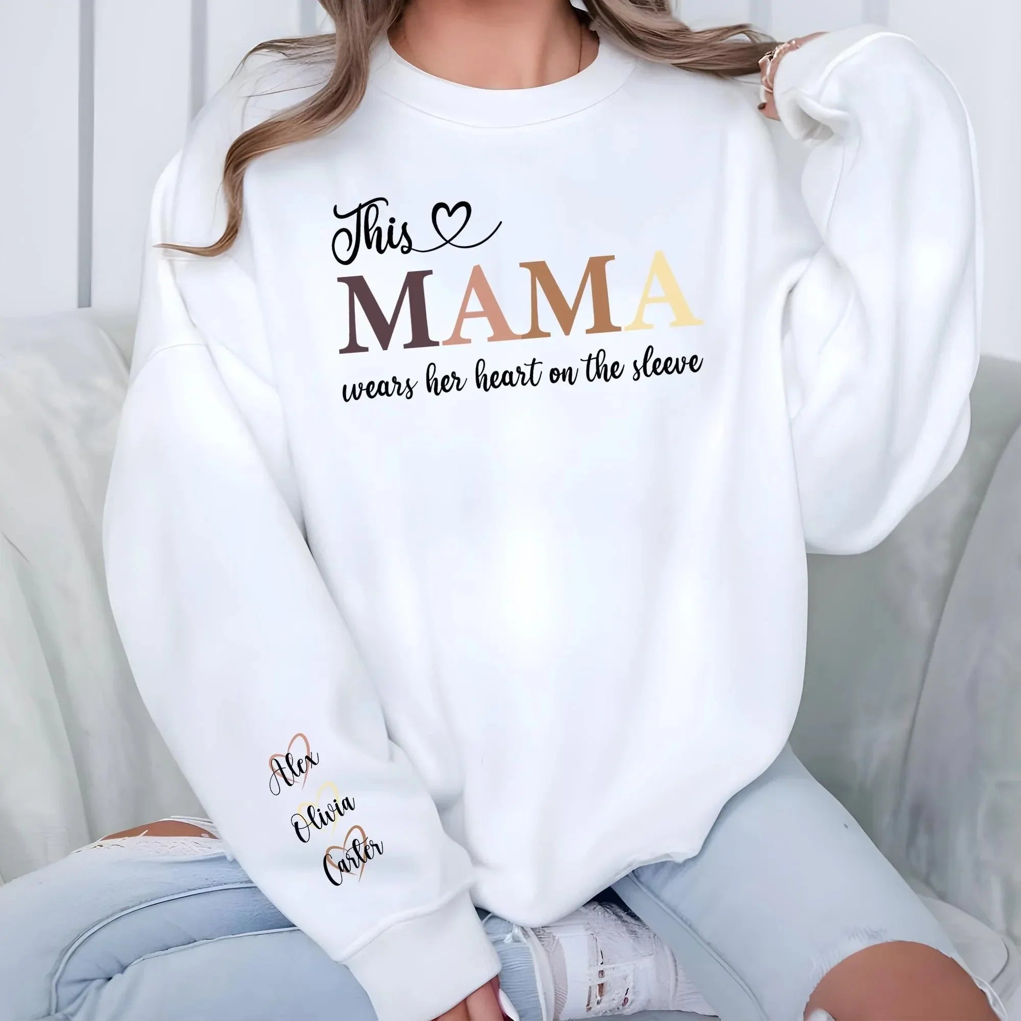 wear-your-heart-on-your-sleeve-custom-sweatshirt-with-names-on-sleeve-mothers-day-gift