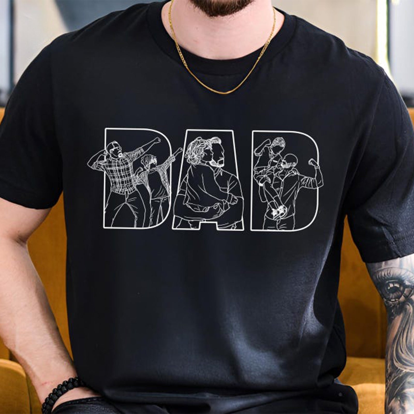 custom-dad-outline-design-shirt-fathers-day-gift-with-photo