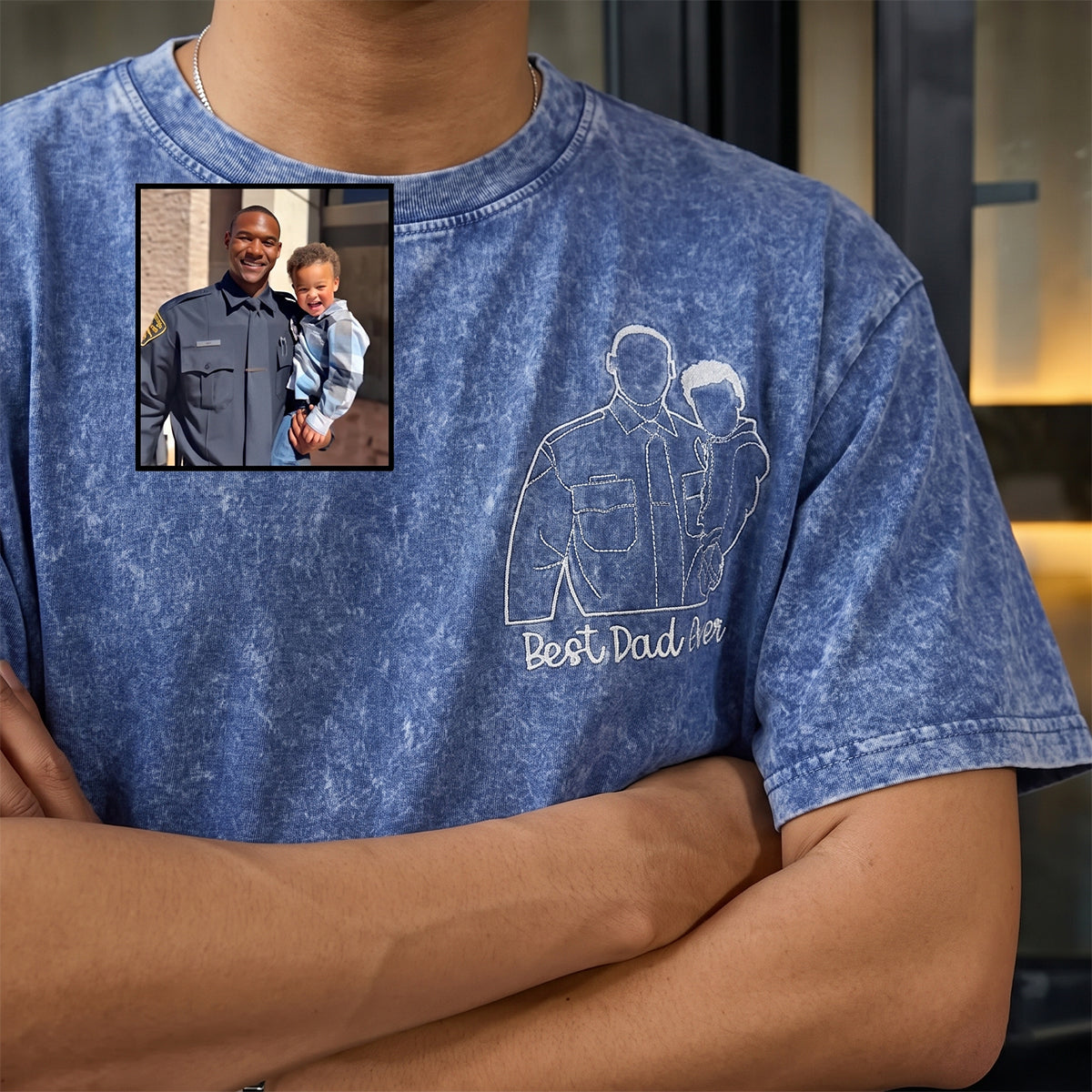 custom-embroidered-photo-portrait-line-art-washed-sweatshirt-fathers-day-gift