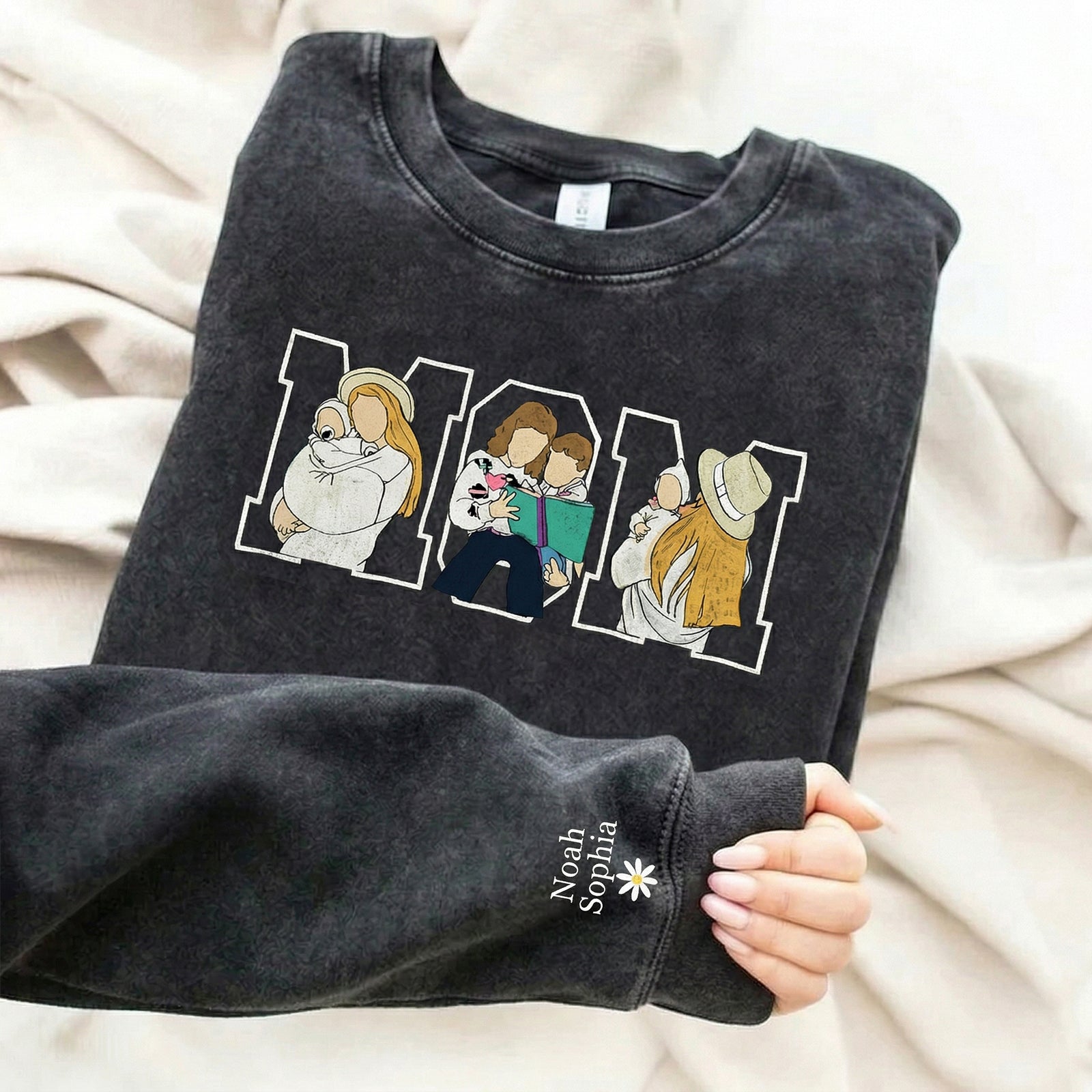 custom-photo-portrait-embroidery-washed-sweatshirt-gift-for-mum-family