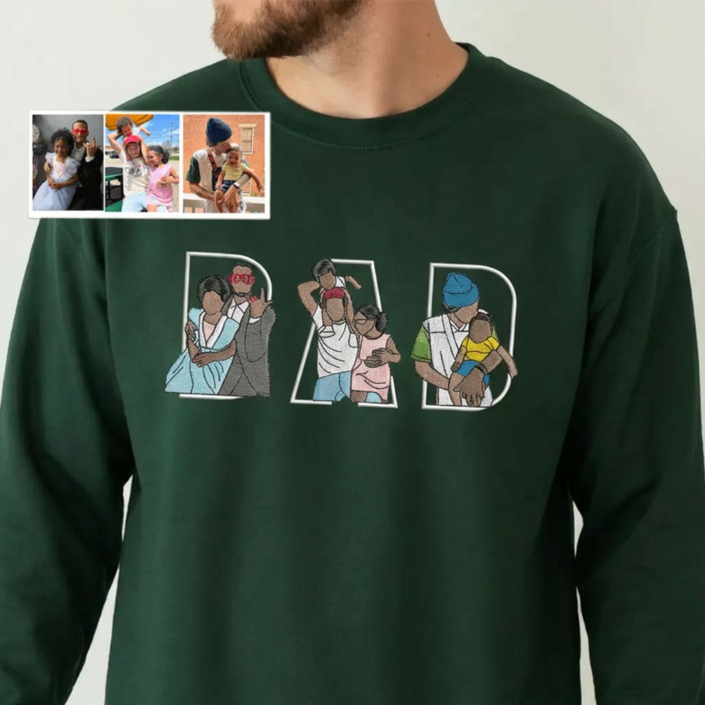 custom-photo-portrait-embroidery-sweatshirt-t-shirt-gift-for-dad-mom-family