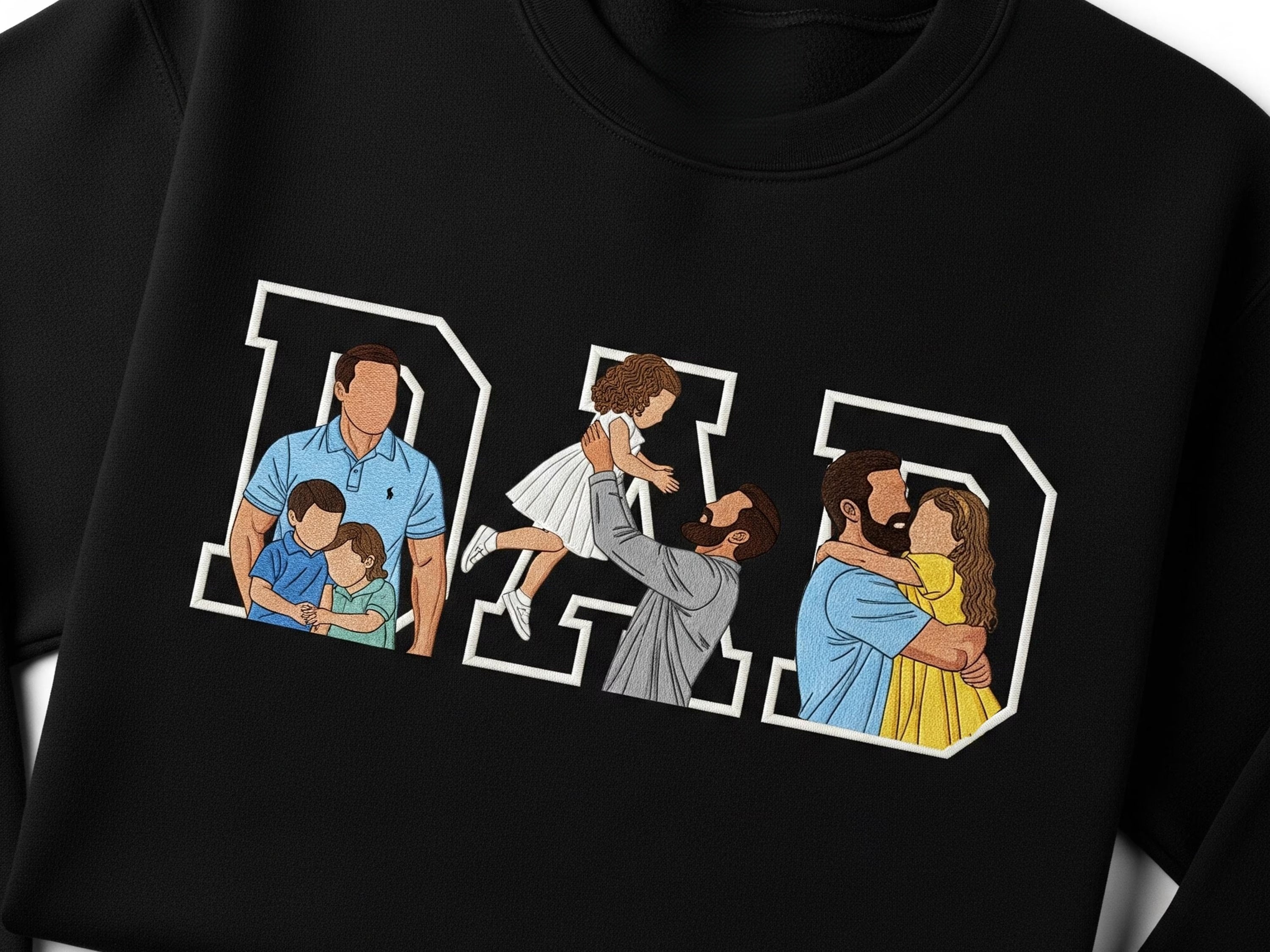 custom-photo-portrait-embroidery-sweatshirt-t-shirt-fathers-day-gift-for-dad