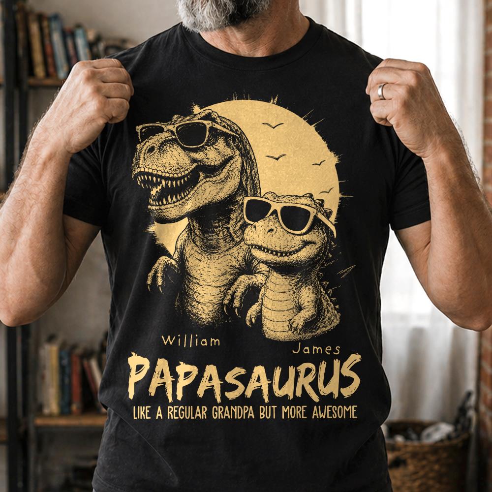 personalized-grandpasaurus-shirt-with-custom-kids-names-funny-grandpa-family-t-shirt-for-papa-daddy-fathers-day-birthday-gift