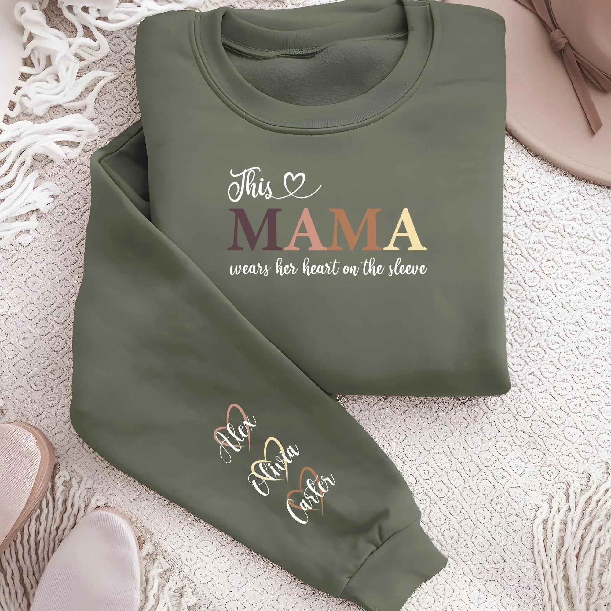 wear-your-heart-on-your-sleeve-custom-sweatshirt-with-names-on-sleeve-mothers-day-gift