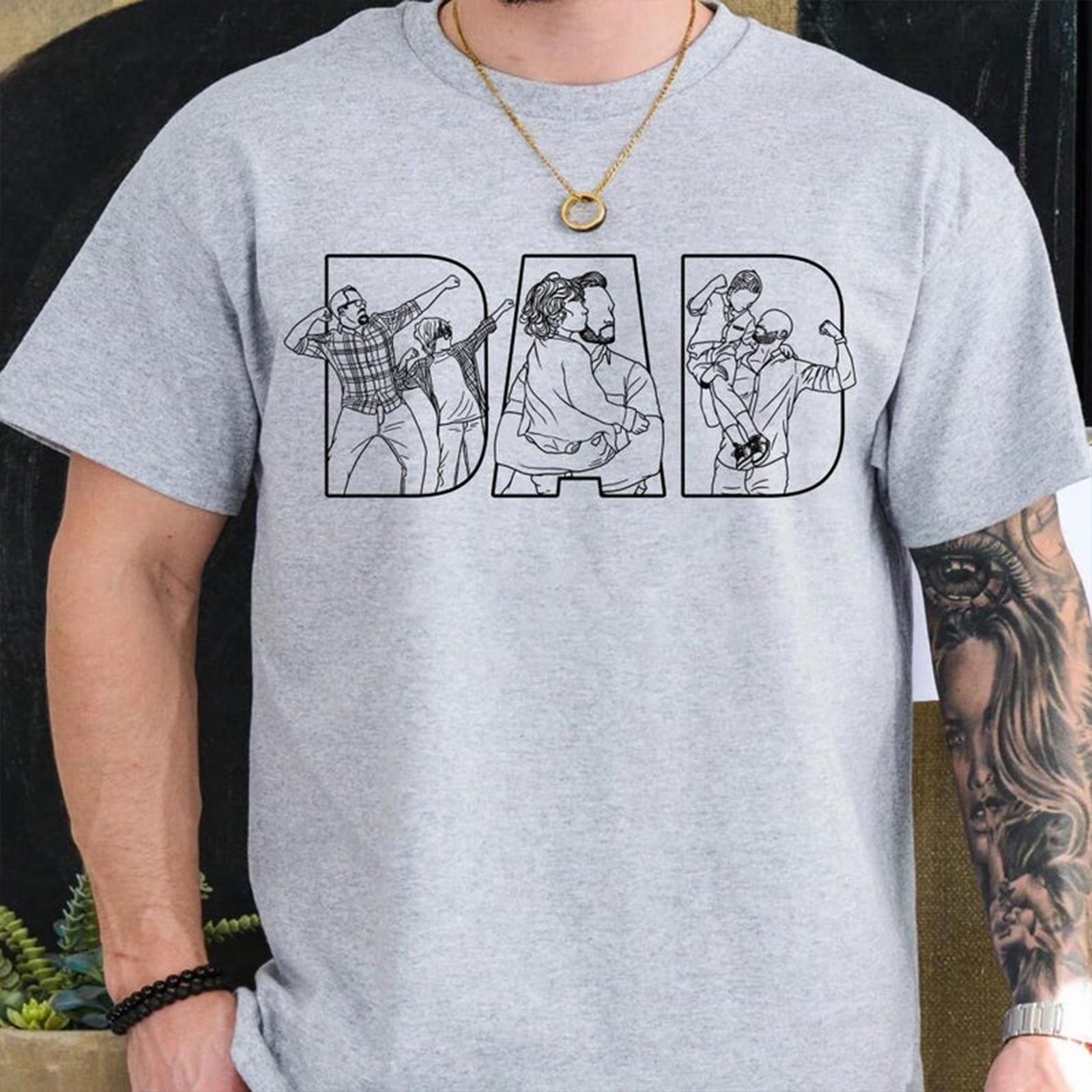 custom-dad-outline-design-shirt-fathers-day-gift-with-photo