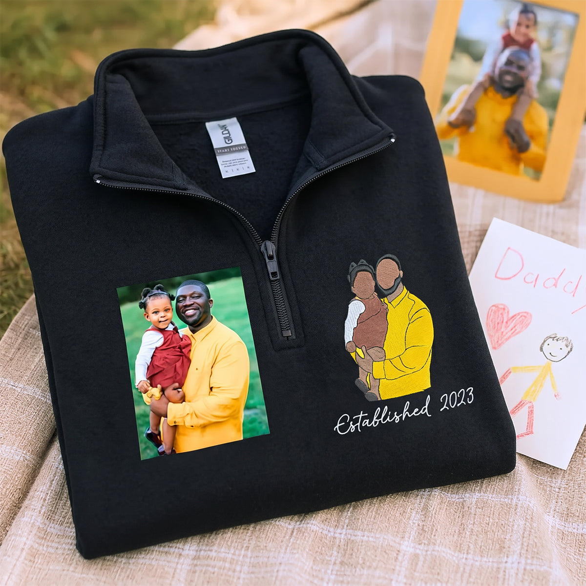 custom-dad-portrait-embroidered-quarter-zip-sweatshirt-personalized-fathers-day-gift-from-photo
