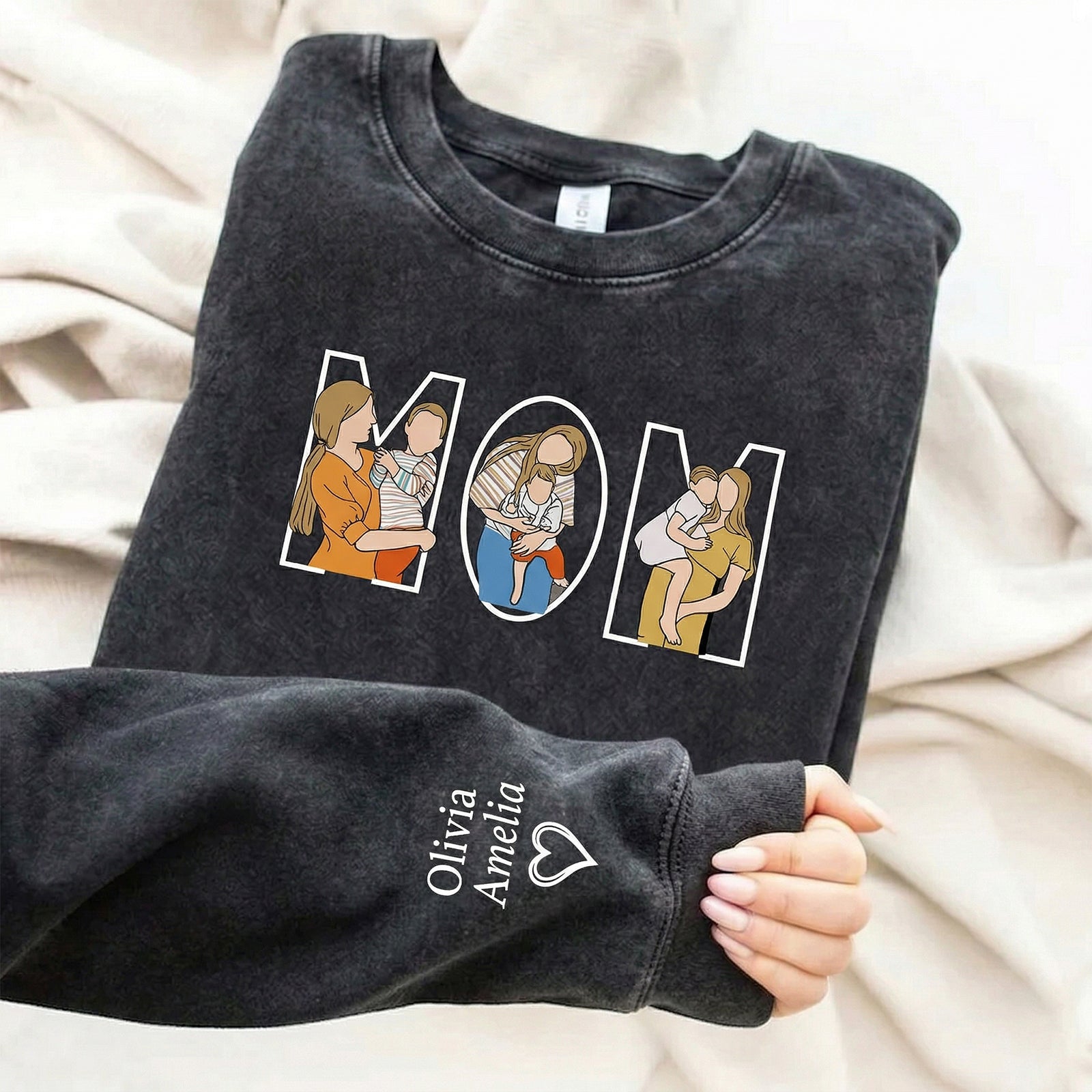 custom-photo-portrait-embroidery-washed-sweatshirt-gift-for-mum-family