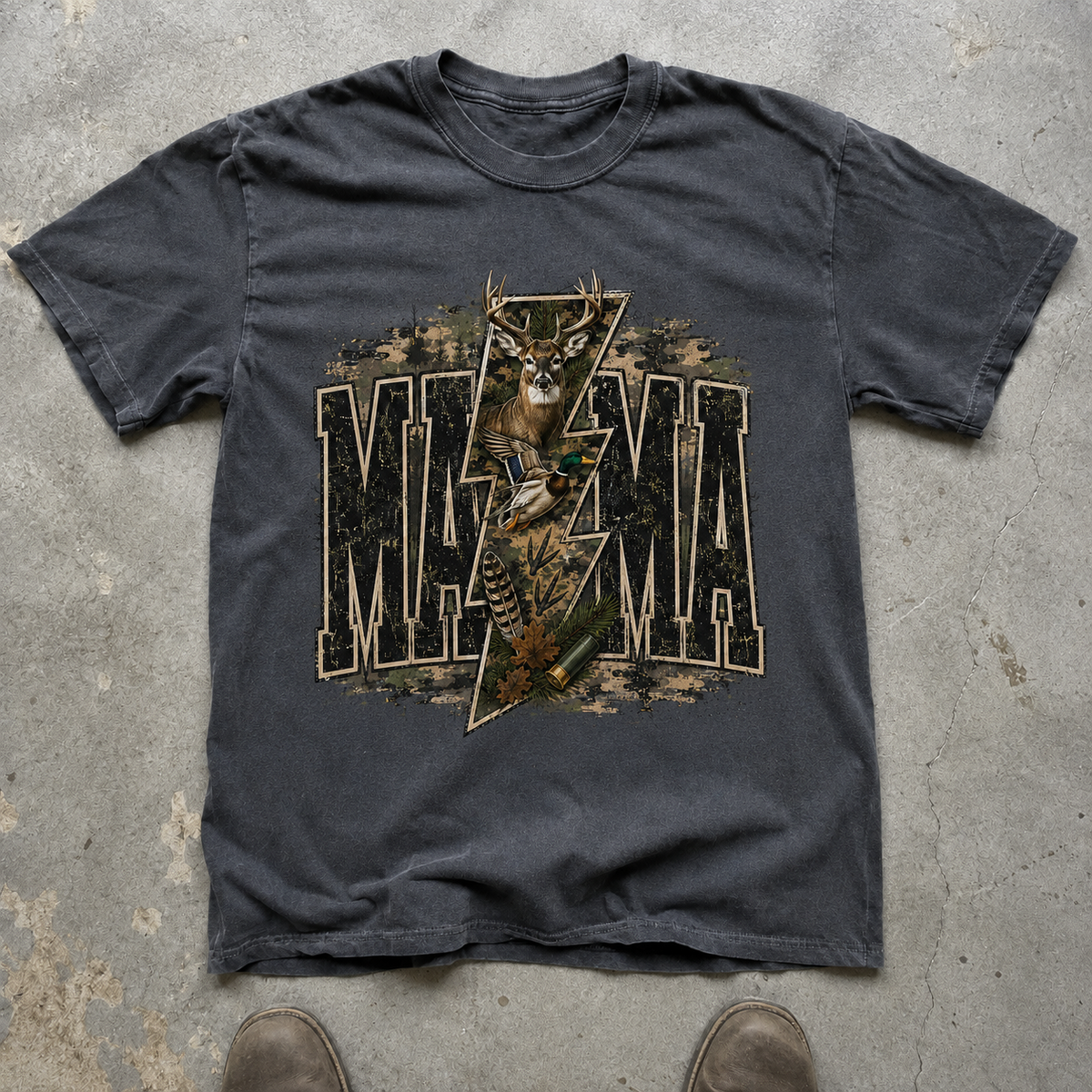 custom-hunting-mama-vintage-deer-and-duck-sweatshirt-graphic-pullover