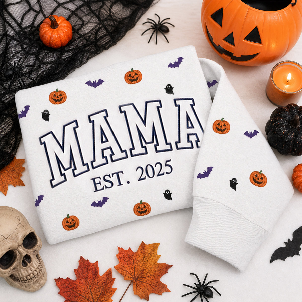 custom-halloween-sweatshirt-personalized-mama-letter-with-embroidered-pumpkin-ghost-pattern