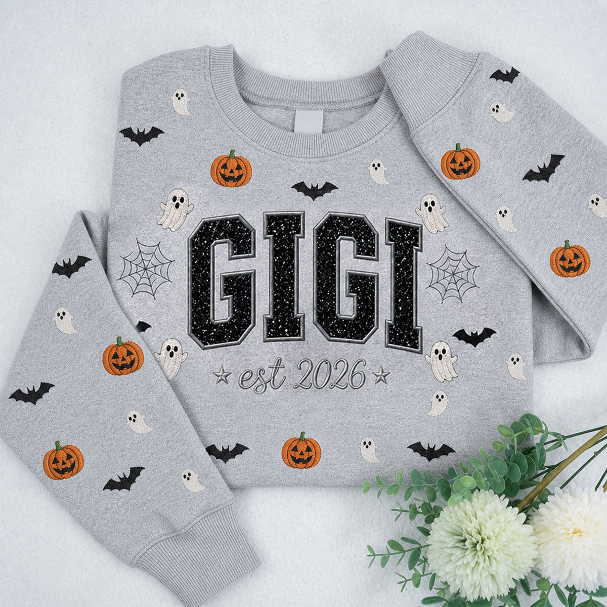 custom-sparkle-mama-halloween-sweatshirt-glitter-embroidered-ghost-pumpkin-pullover