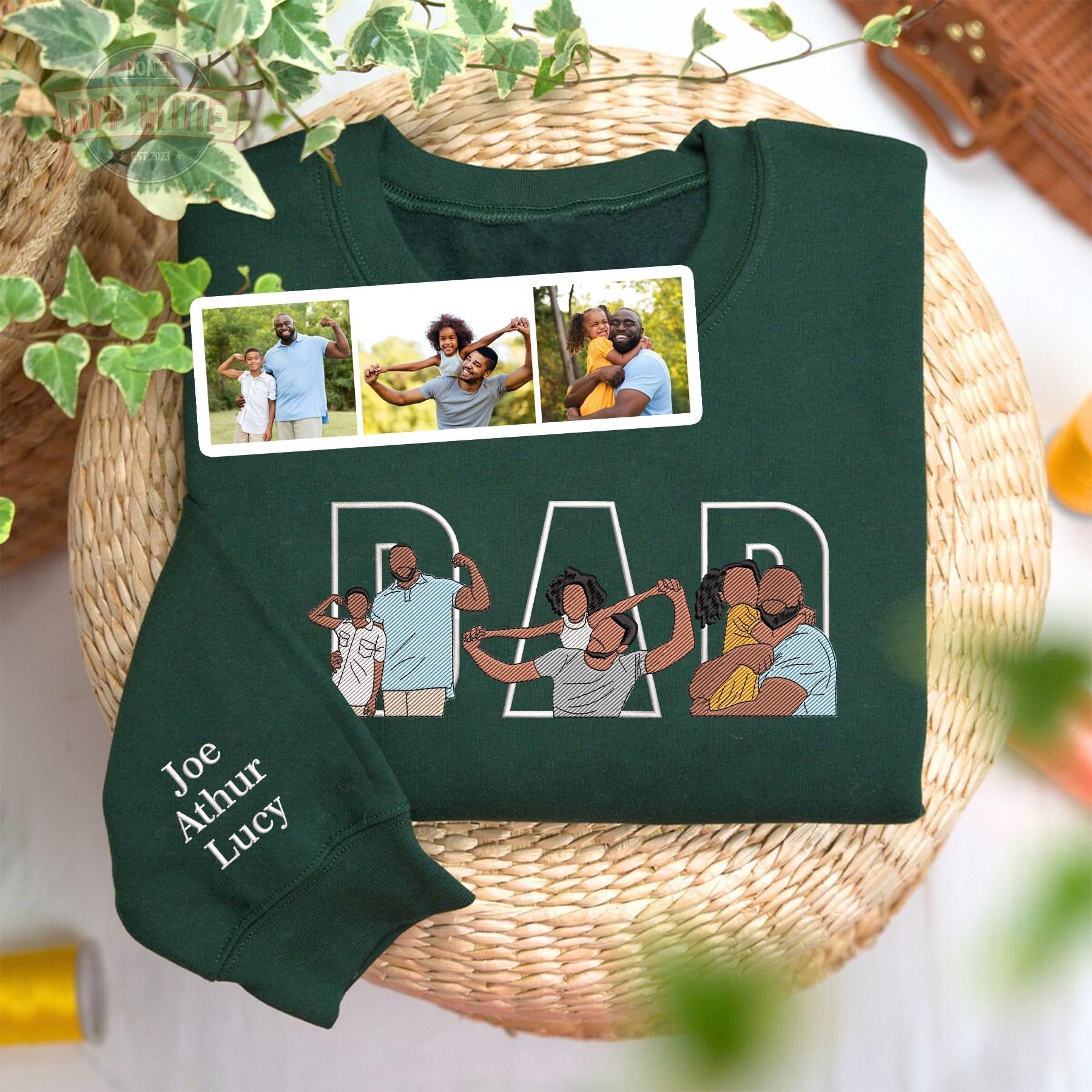 custom-photo-portrait-embroidery-sweatshirt-t-shirt-gift-for-dad-mom-family