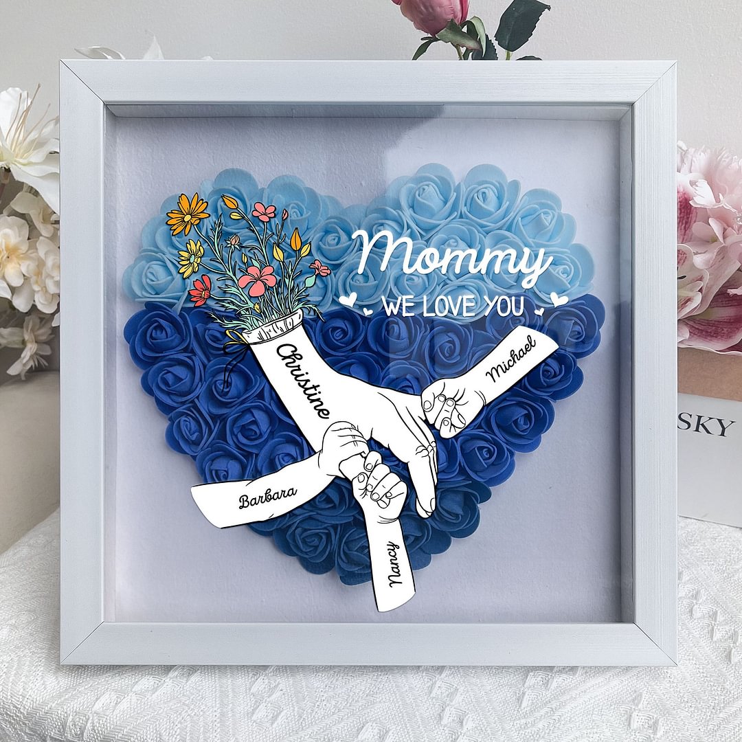 we-love-you-mommy-hand-holding-personalized-flower-shadow-box-mothers-day-gift