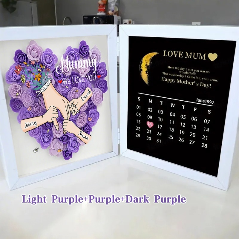 mum-we-love-you-with-real-moon-phase-anniversary-calendar-personalized-mum-grandma-flower-shadow-box-with-names