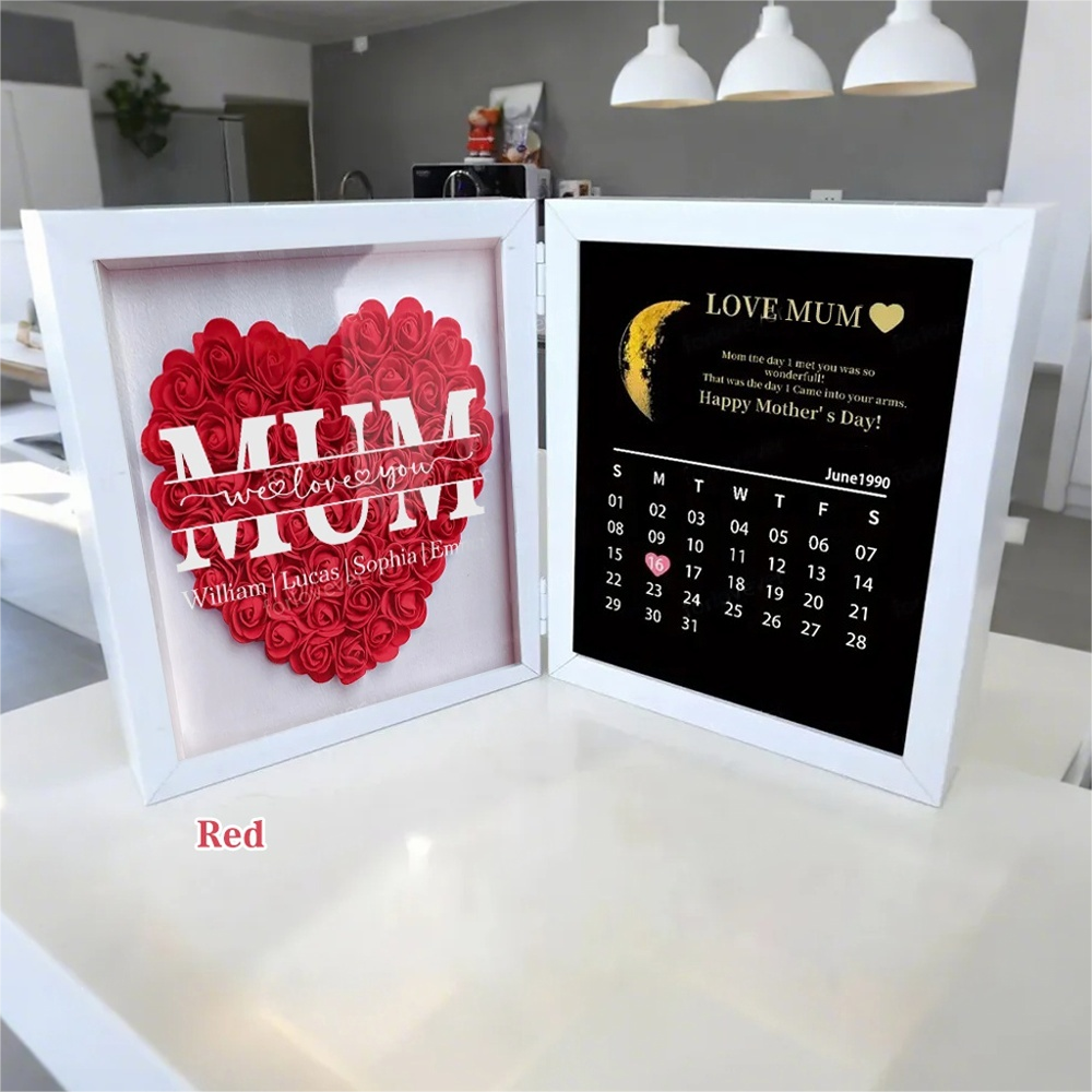 mum-we-love-you-with-real-moon-phase-anniversary-calendar-personalized-flower-shadow-box