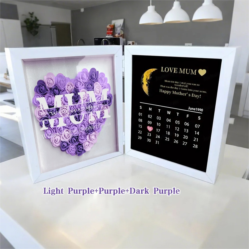 mum-we-love-you-with-real-moon-phase-anniversary-calendar-personalized-flower-shadow-box