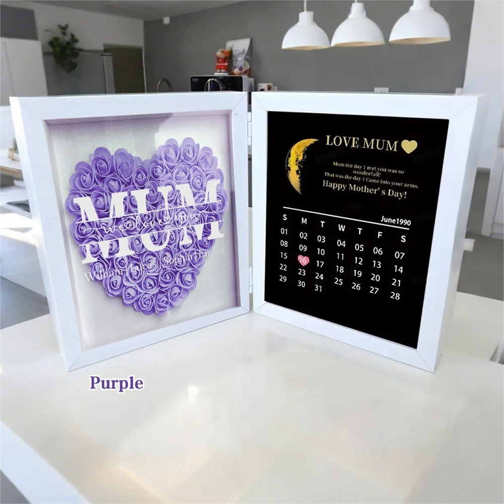mum-we-love-you-with-real-moon-phase-anniversary-calendar-personalized-flower-shadow-box