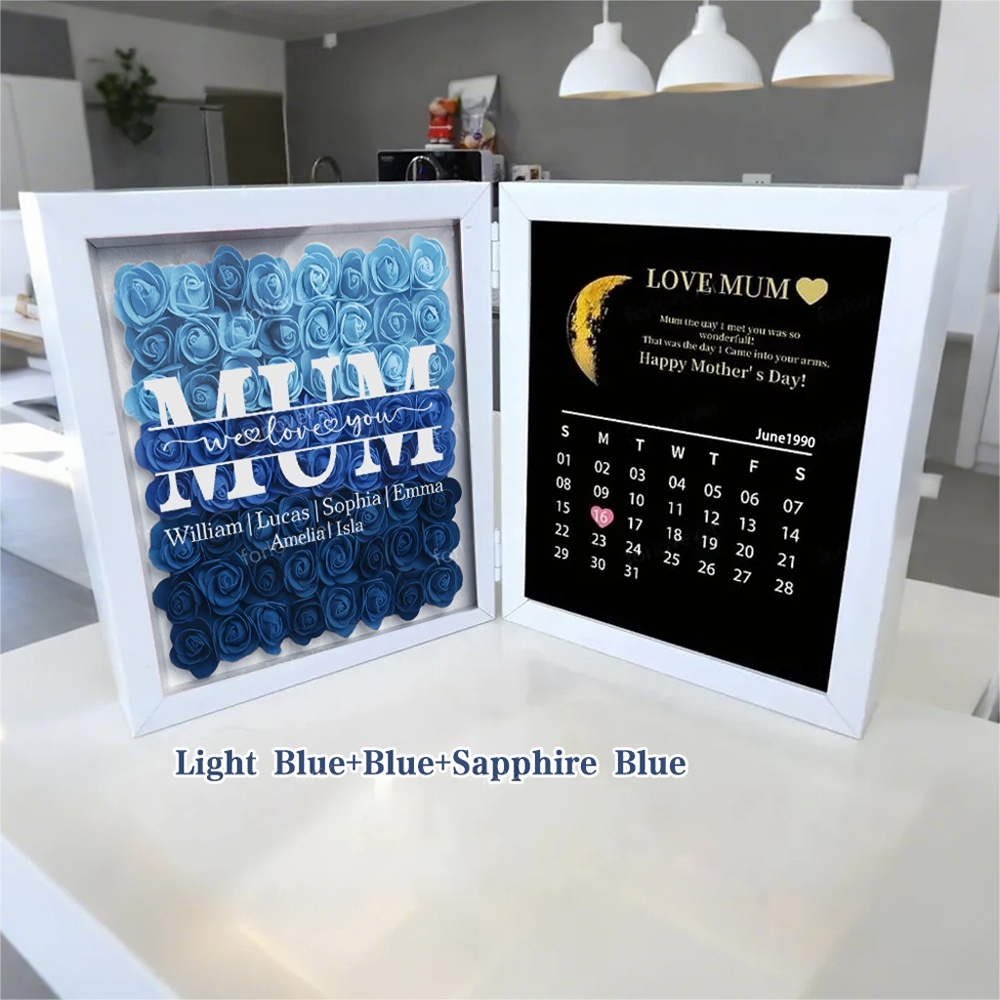 mum-we-love-you-with-real-moon-phase-anniversary-calendar-personalized-flower-shadow-box
