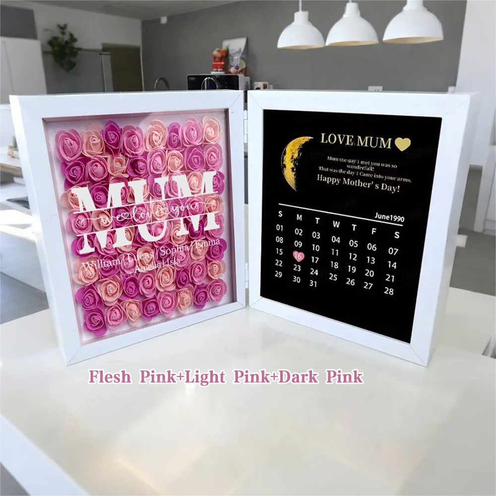 mum-we-love-you-with-real-moon-phase-anniversary-calendar-personalized-flower-shadow-box