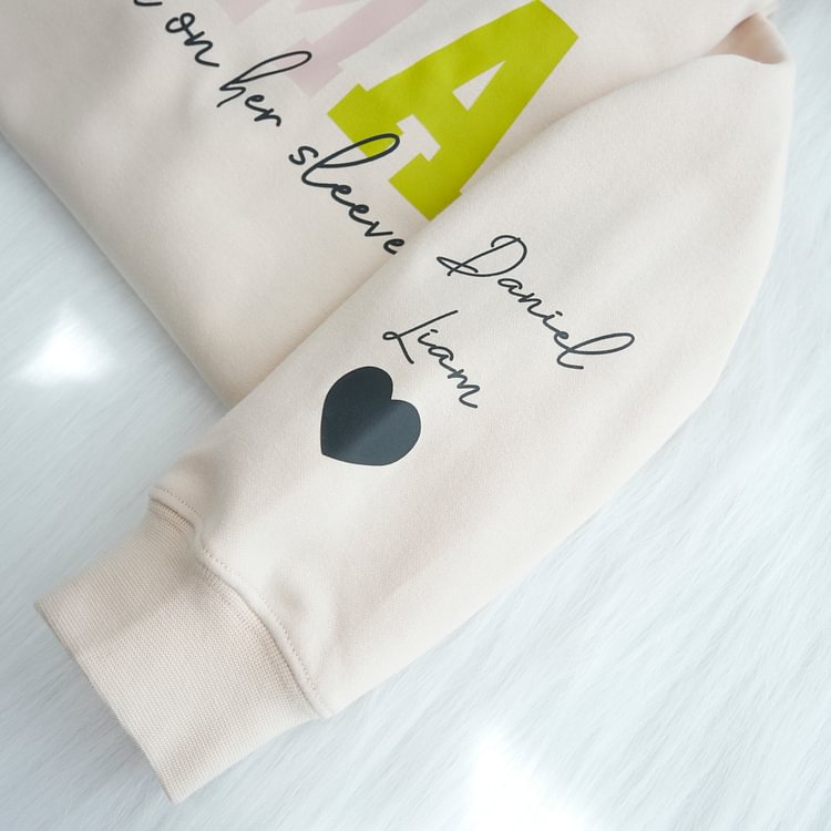 mom-wears-her-heart-on-her-sleeves-custom-print-hoodie-mama-and-kids-portrait
