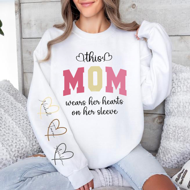 custom-wear-your-heart-on-your-sleeve-mom-sweatshirt-with-your-childs-name-a-great-mothers-day-gift