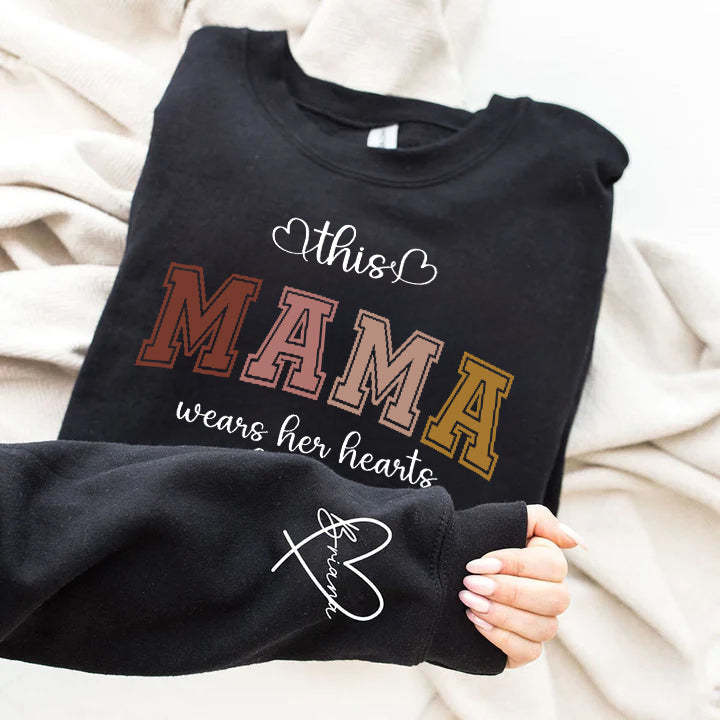 custom-wear-your-heart-on-your-sleeve-mom-sweatshirt-with-your-childs-name-a-great-mothers-day-gift