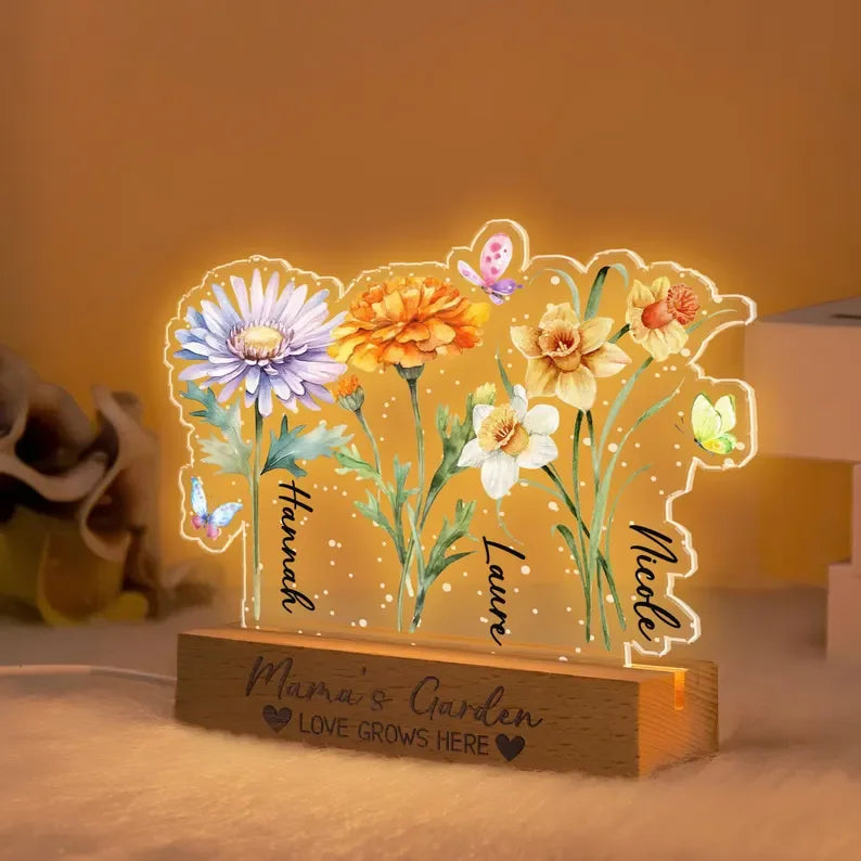 customized-grandmas-garden-led-night-light-birth-month-flower-family-led-light-mama-garden-light-mothers-day-gift