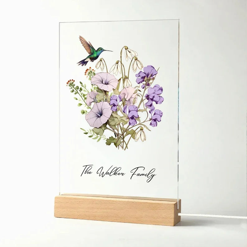 birth-flower-family-bouquet-birth-month-flower-art-custom-hand-drawn-art-birth-month-flower-print-personalized-gift
