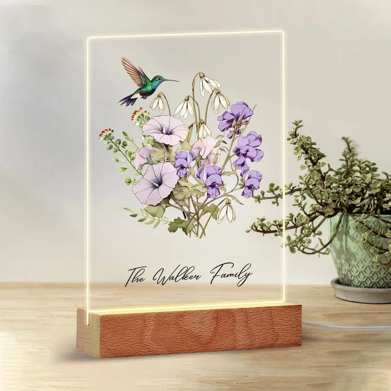 birth-flower-family-bouquet-birth-month-flower-art-custom-hand-drawn-art-birth-month-flower-print-personalized-gift