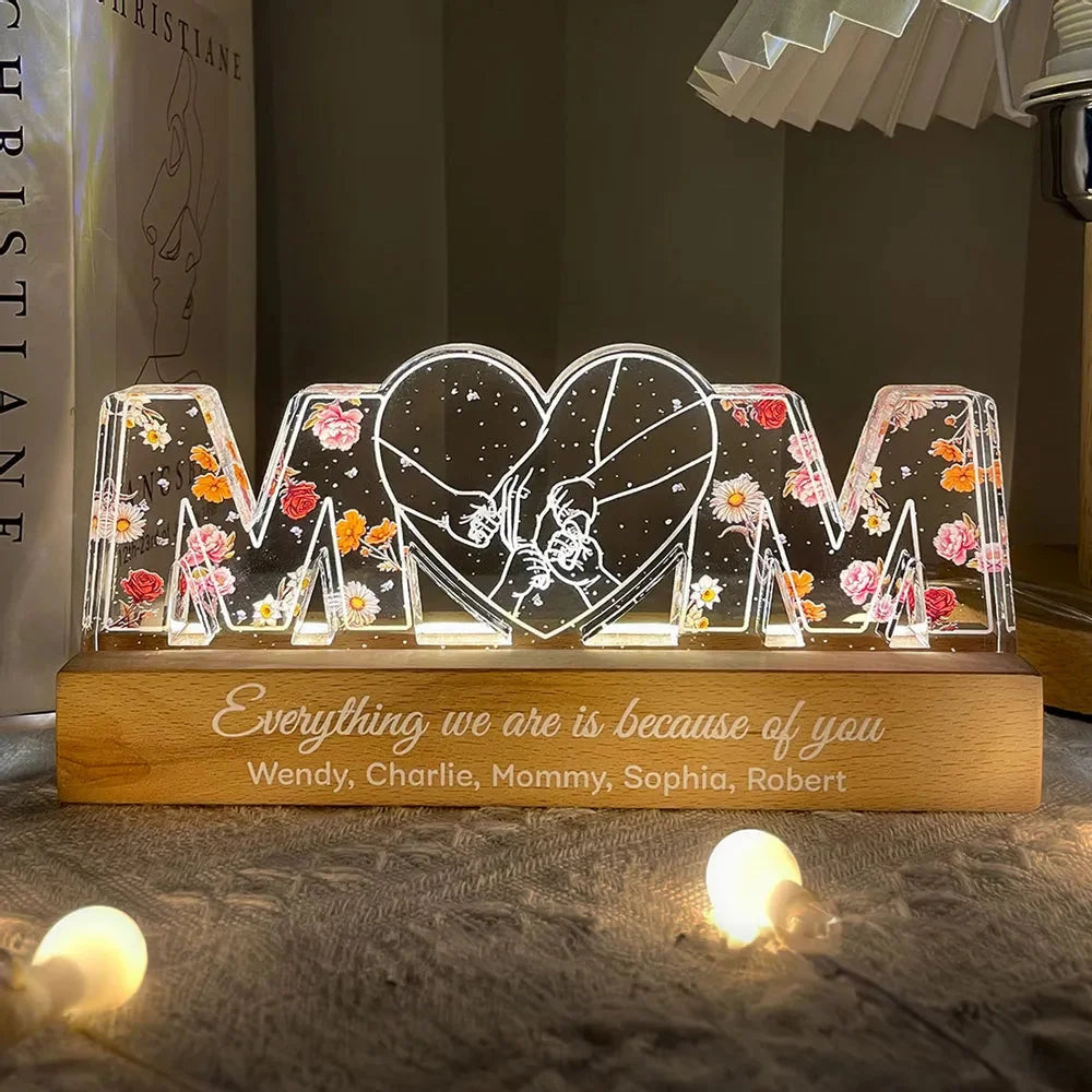 mom-holds-kids-hands-everything-we-are-is-because-of-you-personalized-3d-led-light-wooden-base-gift-for-mom-mothers-day-gift