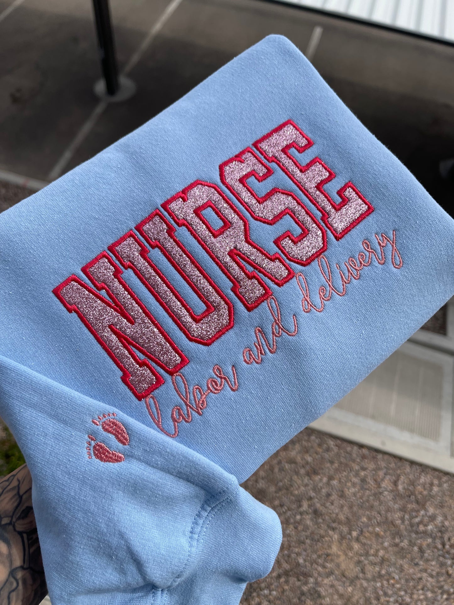 custom-glitter-embroidered-nurse-sweatshirt-gift-for-mom