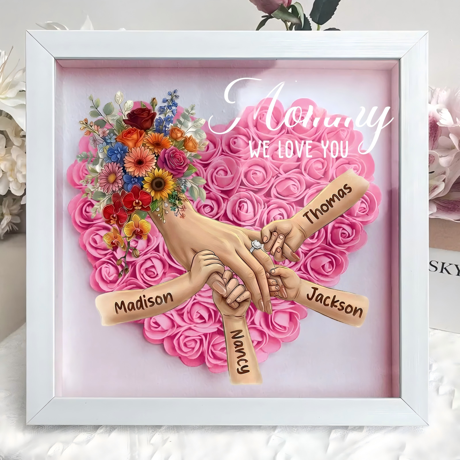 with-ring-manicurepersonalized-mommy-holding-hands-shadow-box-with-ring-manicure-custom-kids-names-floral-heart-frame-mother-s-day-gift