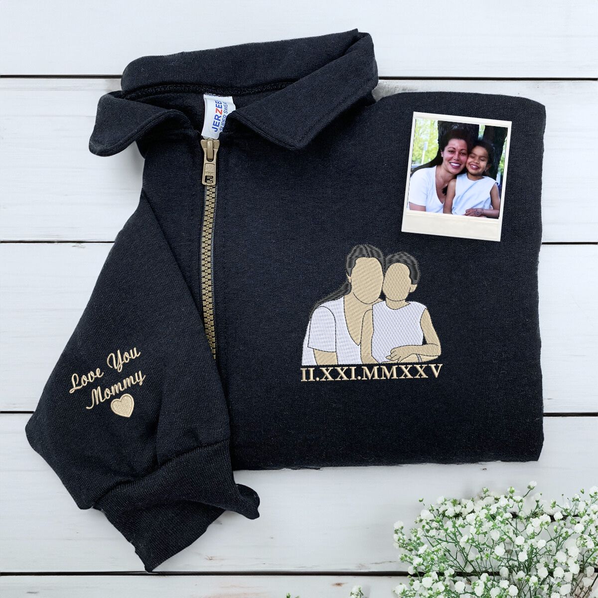 custom-photo-embroidered-quarter-zip-sweatshirt-personalized-gift-for-mom-grandma