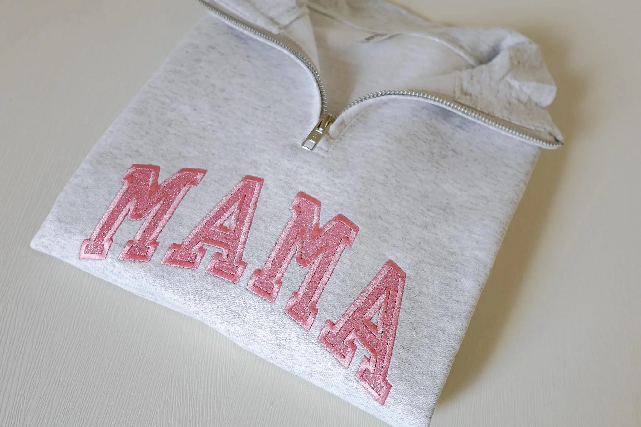 custom-embroidered-applique-glitter-mama-quarter-zip-sweater-gift-for-mom