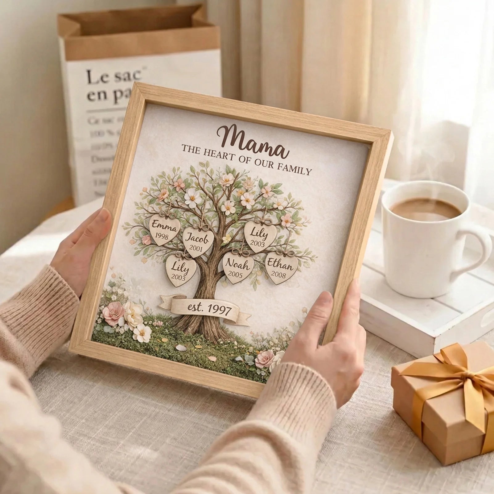personalized-mom-family-tree-with-kids-names-birth-years-led-light-shadow-box-wooden-ornament