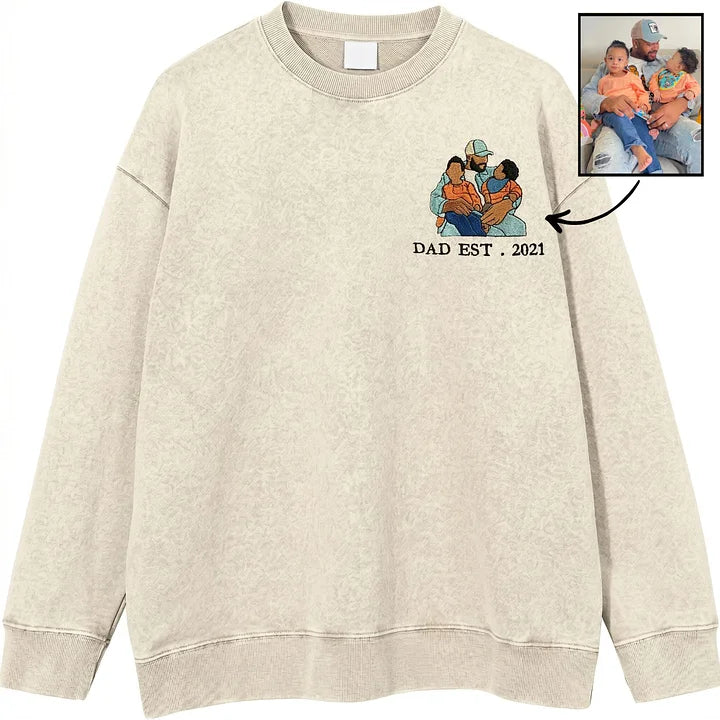 custom-personalized-dad-portrait-embroidered-washed-sweatshirt-hoodie-t-shirt