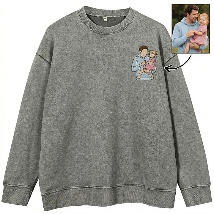 custom-personalized-dad-portrait-embroidered-washed-sweatshirt-hoodie-t-shirt