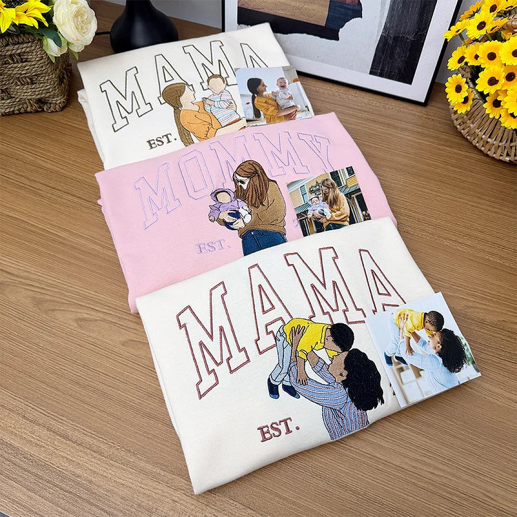 custom-embroidered-sweatshirt-with-mama-and-kids-portrait-mothers-day-gift