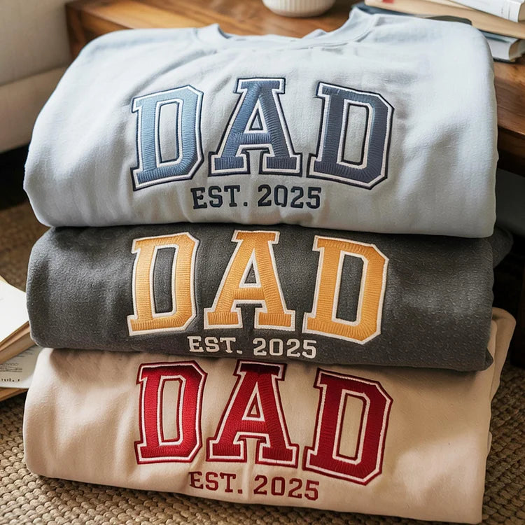 custom-embroidered-dad-sweatshirt-with-multilayer-outline